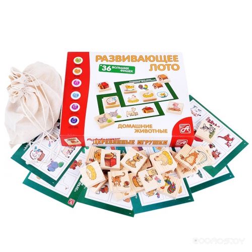 Развивающая игрушка Анданте Домашние животные Развивающее лото