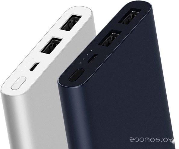 Портативное зарядное устройство Xiaomi Mi Power Bank 2S 10000mAh (серебристый), фото 2