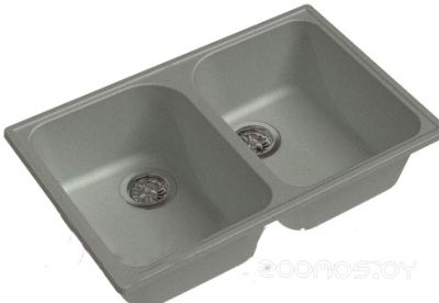 Врезная кухонная мойка GranFest Quarz GF-Z15 (Grey)