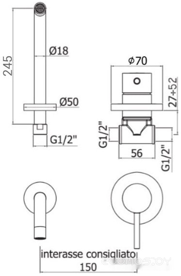 Смеситель Paffoni LIG007ST70, фото 2
