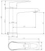 Однорычажный смеситель для раковины (умывальника) Omnires Astoria AS5610