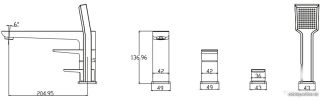 Смеситель Omnires Parma PM7432