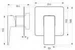Смеситель Omnires PM7445 CHR