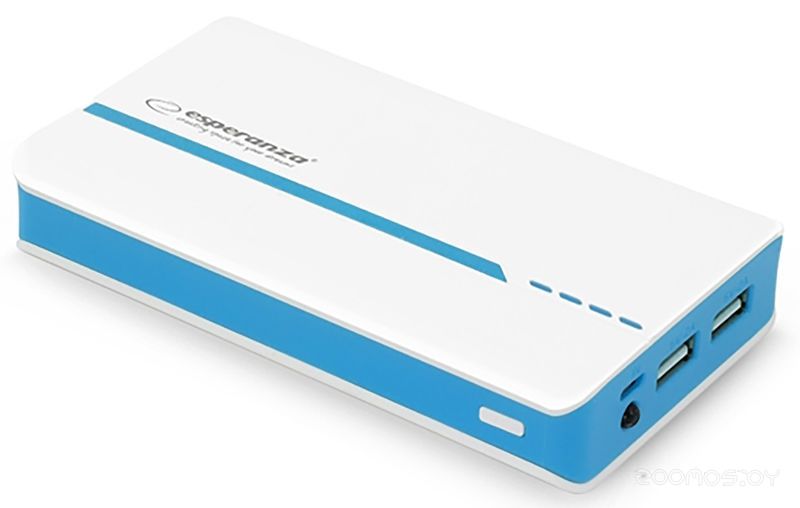 Портативное зарядное устройство Esperanza Atom 11000mAh (White-Blue)