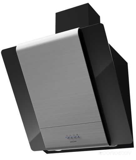 Вытяжка Krona TALLI 600 inox/black glass 3P, фото 1