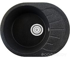 Кухонная мойка Berge BG-5801 + смеситель GR-35-09L (черный глянец/шварц)