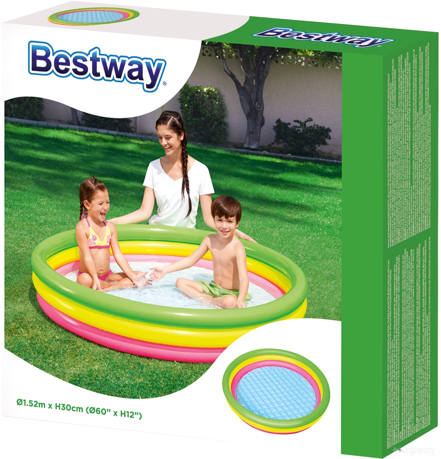 Надувной бассейн Bestway 51103 (152х30), фото 2