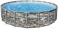 Каркасный бассейн Bestway Power Steel Камень 56883 (610x132)