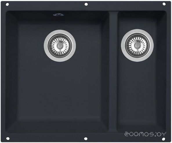 Кухонная мойка Zigmund & Shtain INTEGRA 500.2 (Black Basalt), фото 1