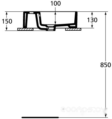 Умывальник Ideal Standard Strada K078101 61x42, фото 4