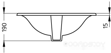 Умывальник Ideal Standard Oceane W306301 54x44, фото 2