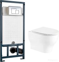 Унитаз Weltwasser Erlenbach 004 GL-WT + Marberg 507 SE (белый глянец/хром)