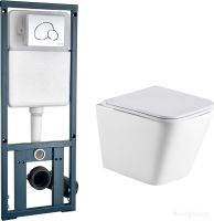 Унитаз Weltwasser Gelbach 004 MT-WT + Marberg 410 RD (белый матовый/хром)