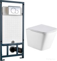 Унитаз Weltwasser Gelbach 004 MT-WT + Marberg 507 RD (белый матовый/хром)