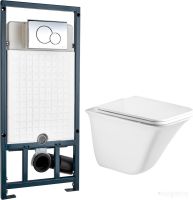 Унитаз Weltwasser Rotbach 004 GL-WT + Marberg 507 RD (белый глянец/хром)