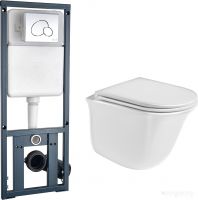 Унитаз Weltwasser Telbach 004 GL-WT + Marberg 410 RD (белый глянец/хром)