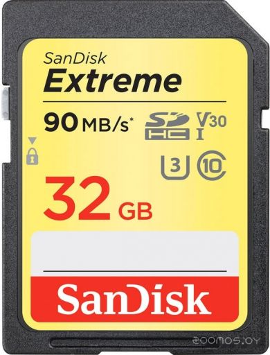 Карта памяти SanDisk Extreme V30 SDHC 32GB [SDSDXVE-032G-GNCIN]