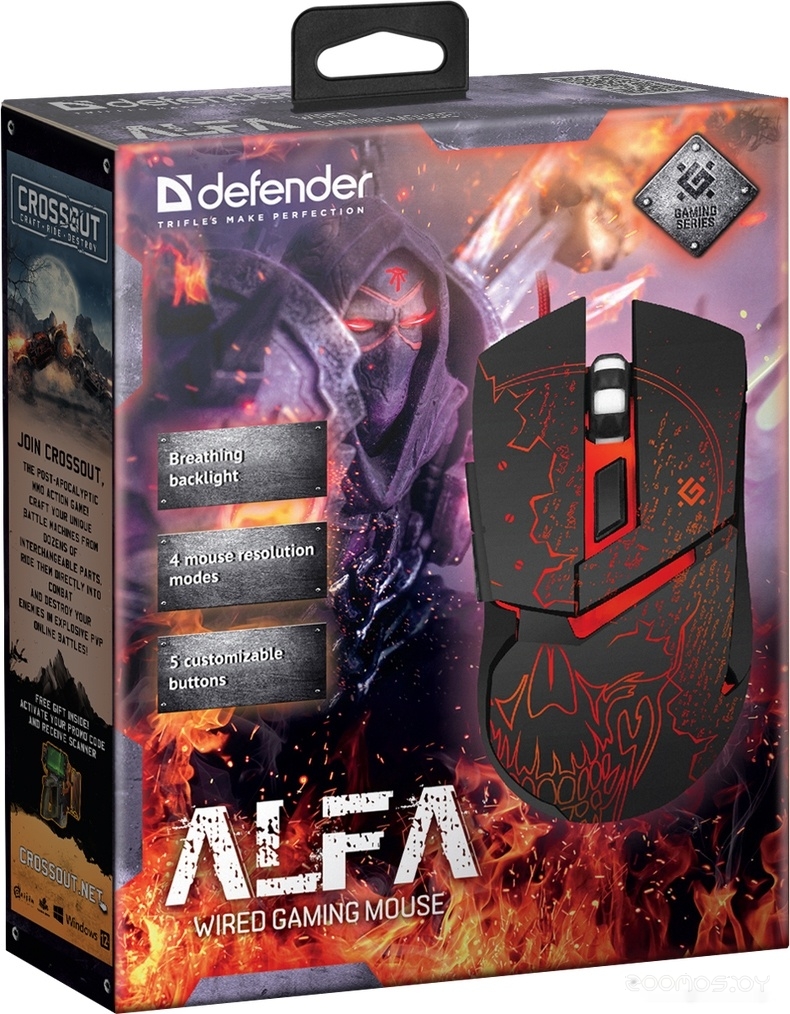 Игровая мышь Defender Alfa GM-703L, фото 5