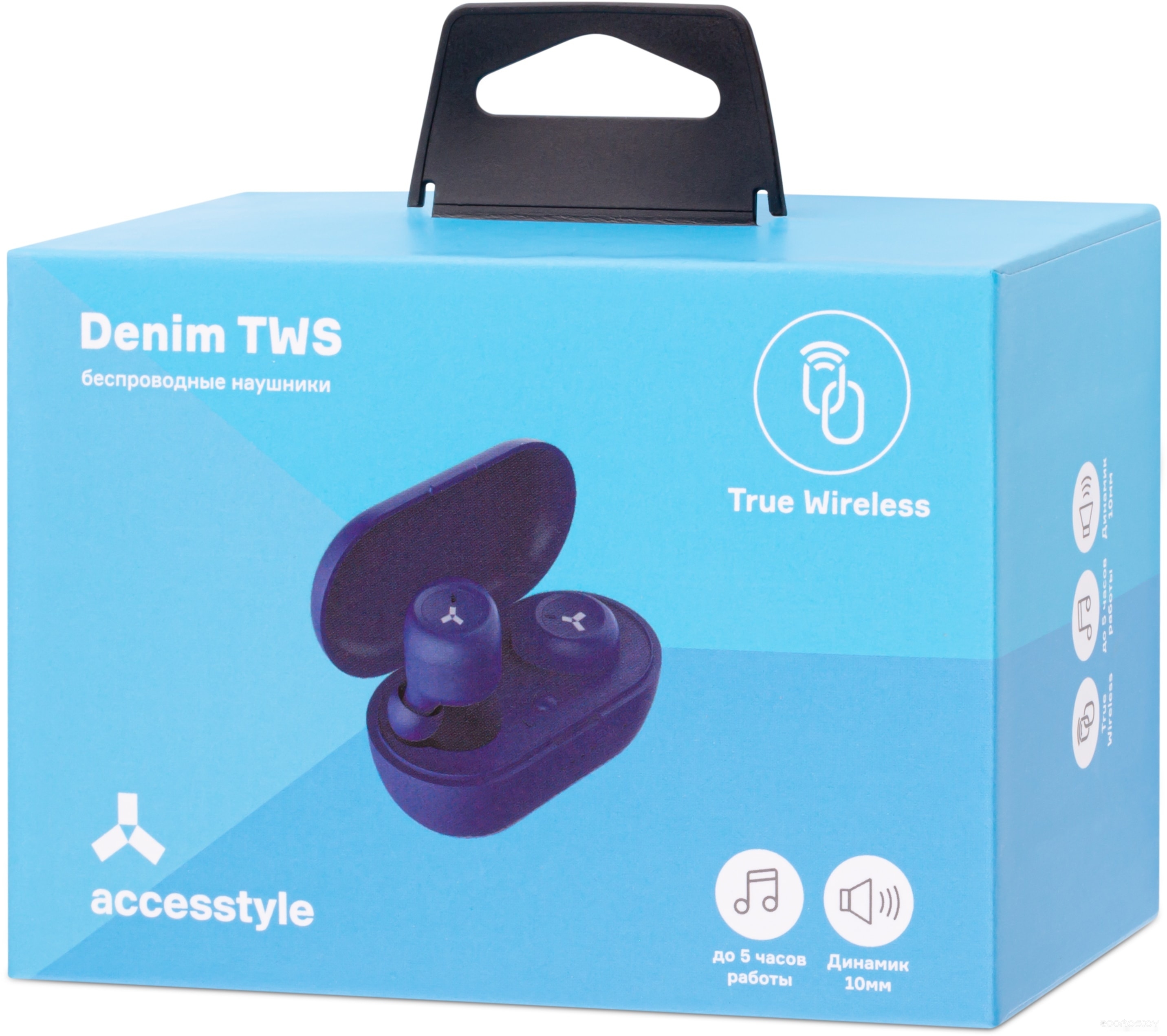 Наушники AccesStyle Denim TWS (синий), фото 2