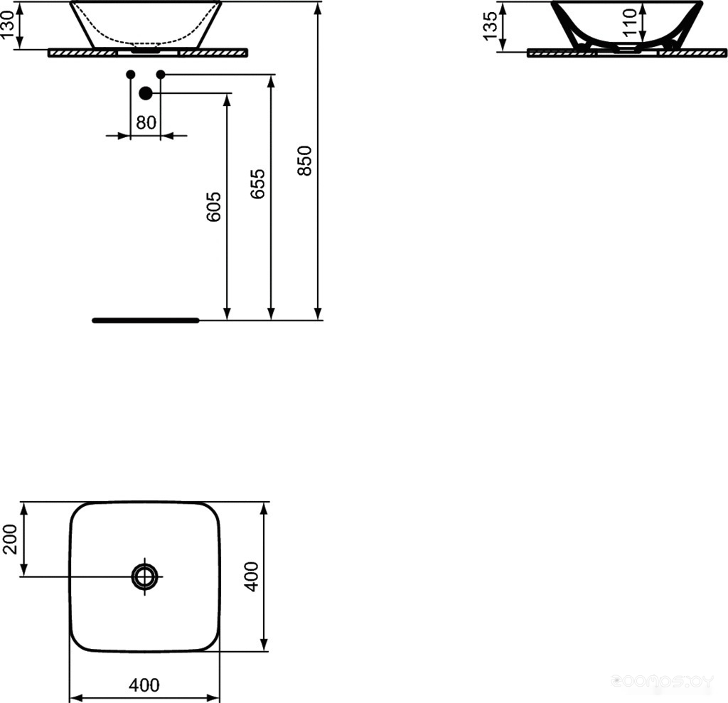 Умывальник Ideal Standard Connect Air 40 E034701, фото 7