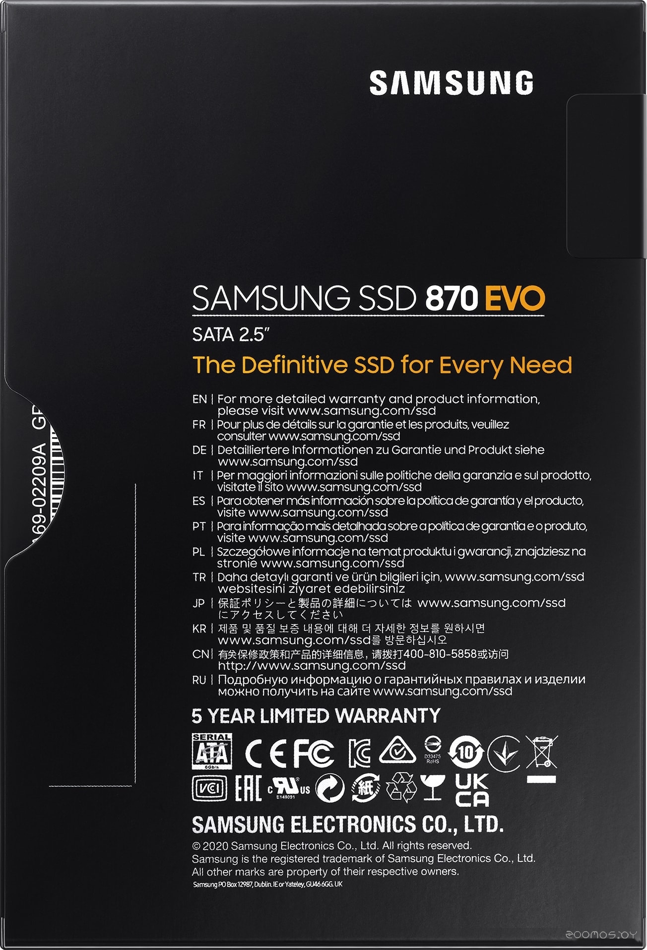 SSD Samsung 870 Evo 4TB MZ-77E4T0BW, фото 7