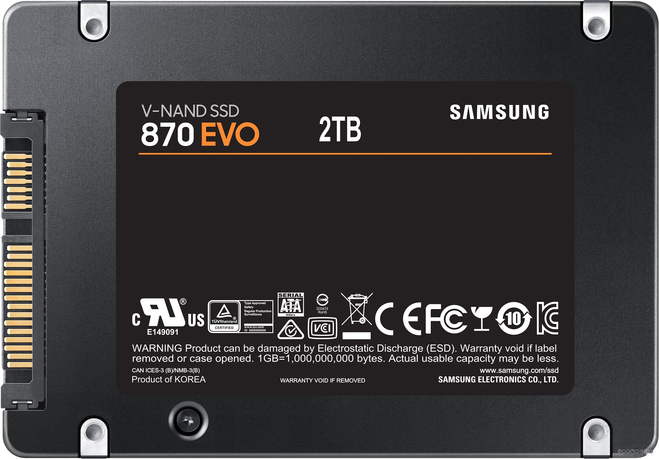 SSD Samsung 870 Evo 4TB MZ-77E4T0BW, фото 2