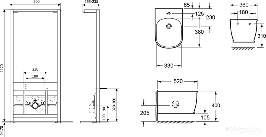 Биде Lavinia Boho Relfix Bell Pro 77070253, фото 10