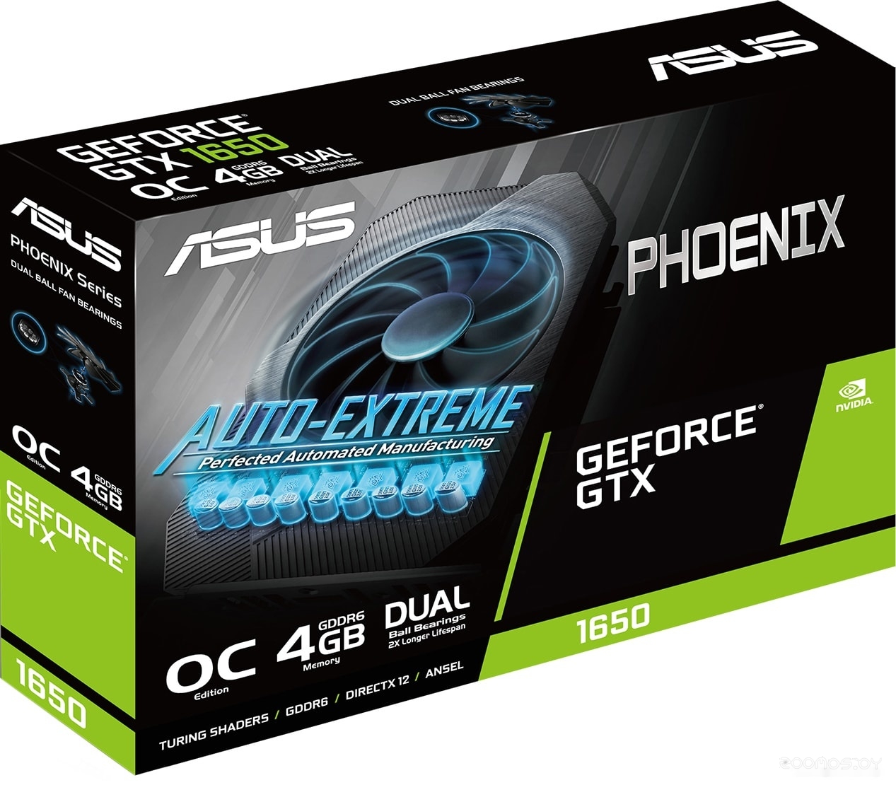 Видеокарта Asus Phoenix GeForce GTX 1650 OC 4GB GDDR6 PH-GTX1650-O4GD6-P, фото 3