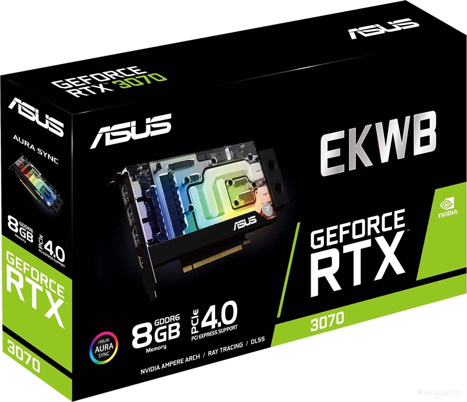 Видеокарта Asus EKWB GeForce RTX 3070 8GB GDDR6 RTX3070-8G-EK, фото 7
