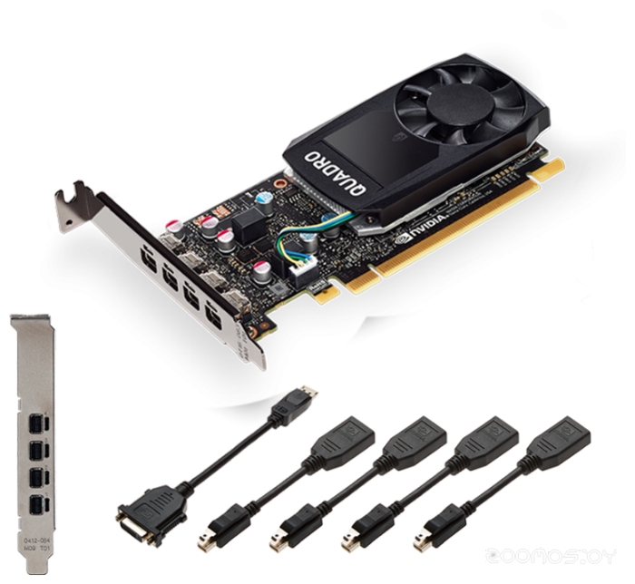 Видеокарта PNY Nvidia Quadro P1000 4GB GDDR5 VCQP1000V2-BLS, фото 4