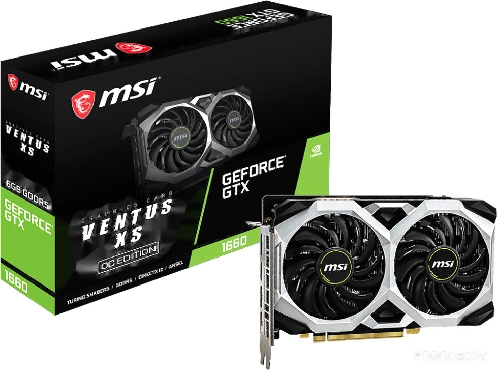 Видеокарта MSI GeForce GTX 1660 Ventus XS OC 6GB GDDR5, фото 5