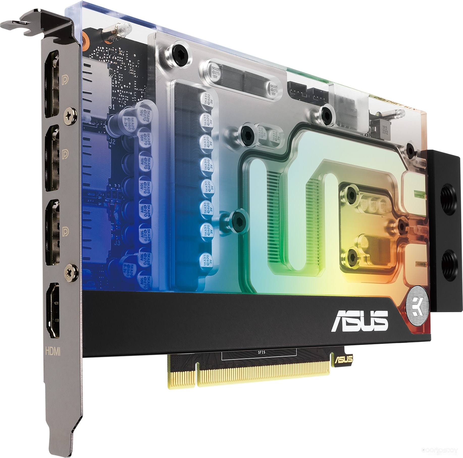 Видеокарта Asus EKWB GeForce RTX 3070 8GB GDDR6 RTX3070-8G-EK, фото 13