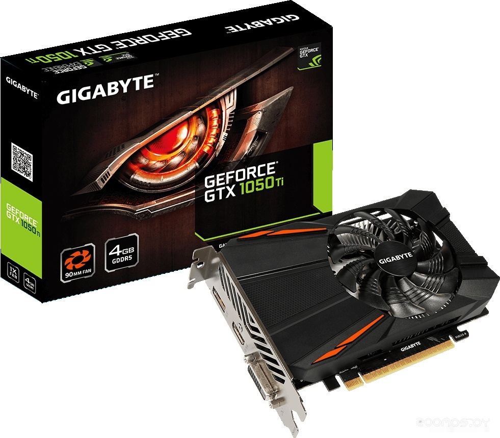 Видеокарта Gigabyte GeForce GTX 1050 Ti D5 4GB GDDR5 GV-N105TD5-4GD (rev. 1.0), фото 4