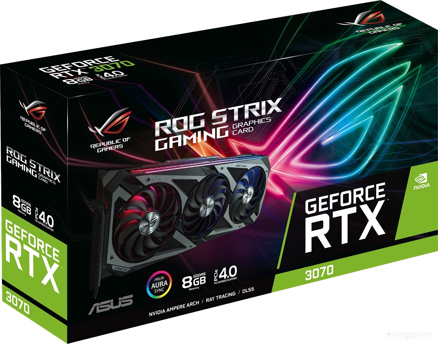 Видеокарта Asus GeForce RTX 3070 8GB GDDR6 ROG-STRIX-RTX3070-8G-GAMING, фото 4