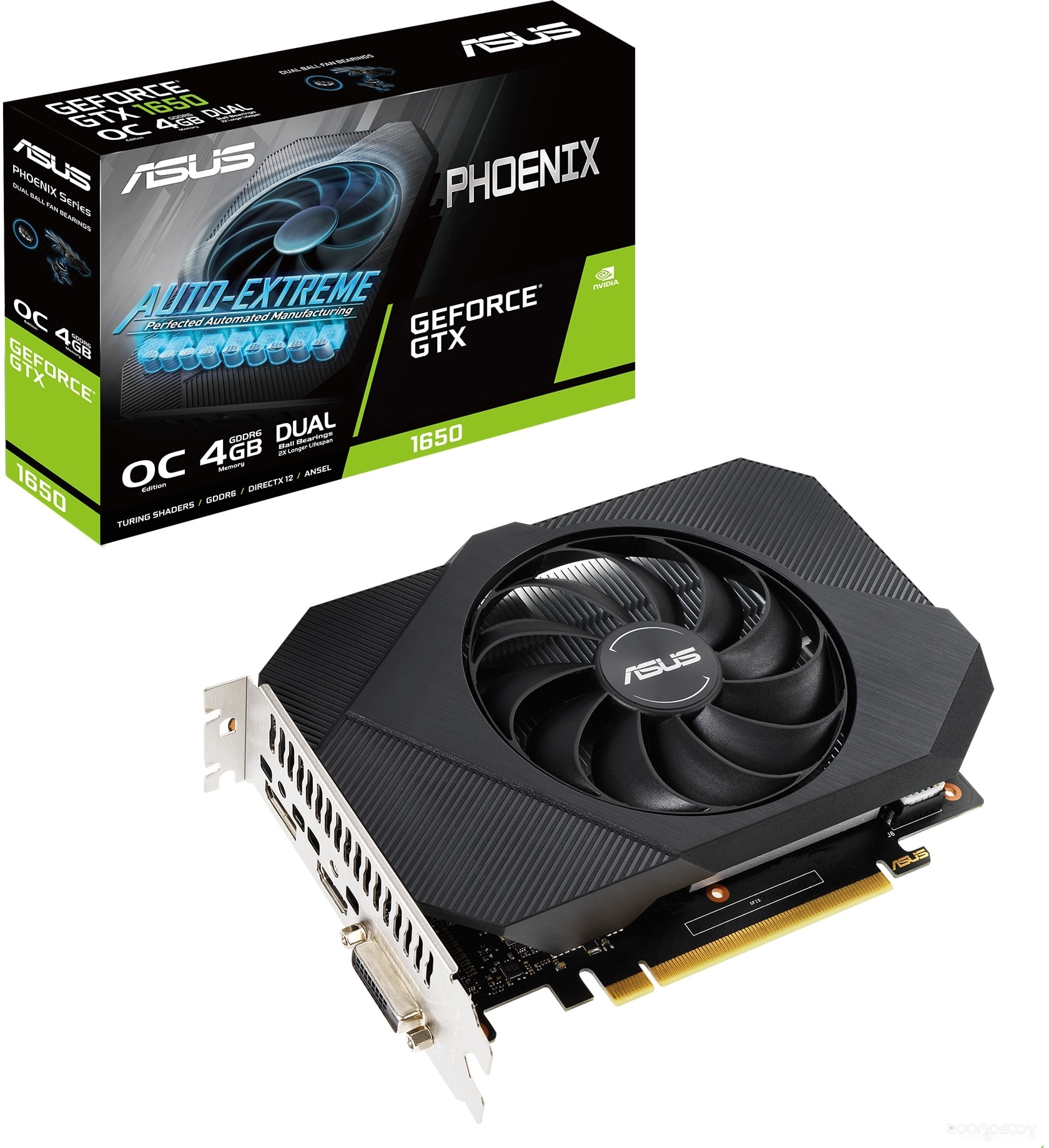 Видеокарта Asus Phoenix GeForce GTX 1650 OC 4GB GDDR6 PH-GTX1650-O4GD6-P, фото 9