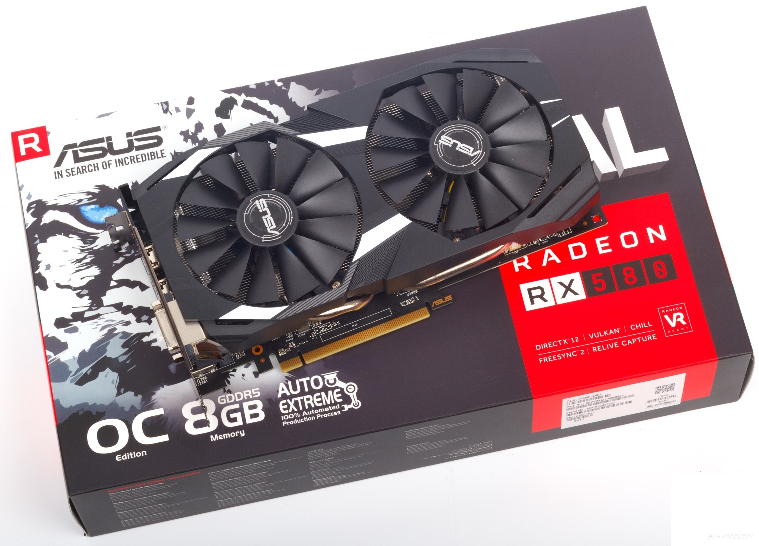 Видеокарта Asus Radeon RX 580 OC Edition 8GB GDDR5, фото 5