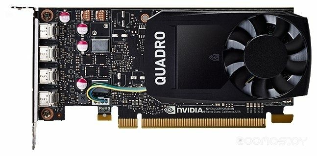 Видеокарта PNY Nvidia Quadro P1000 4GB GDDR5 VCQP1000V2-BLS, фото 1