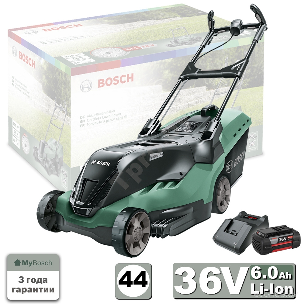 Аккумуляторная газонокосилка Bosch 06008B9805, фото 4