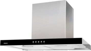 Кухонная вытяжка AKPO Feniks Slim Glass Eco 90 WK-4 (черное стекло/нержавеющая сталь)