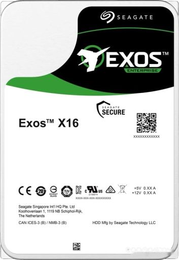 Жесткий диск Seagate Exos X16 12TB ST12000NM002G, фото 1