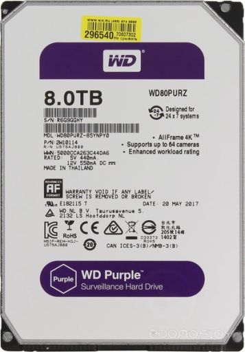 Жесткий диск Western Digital Purple 8TB, фото 1
