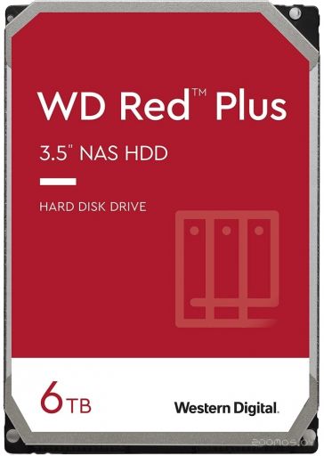 Жесткий диск Western Digital Red Plus 6TB WD60EFZX
