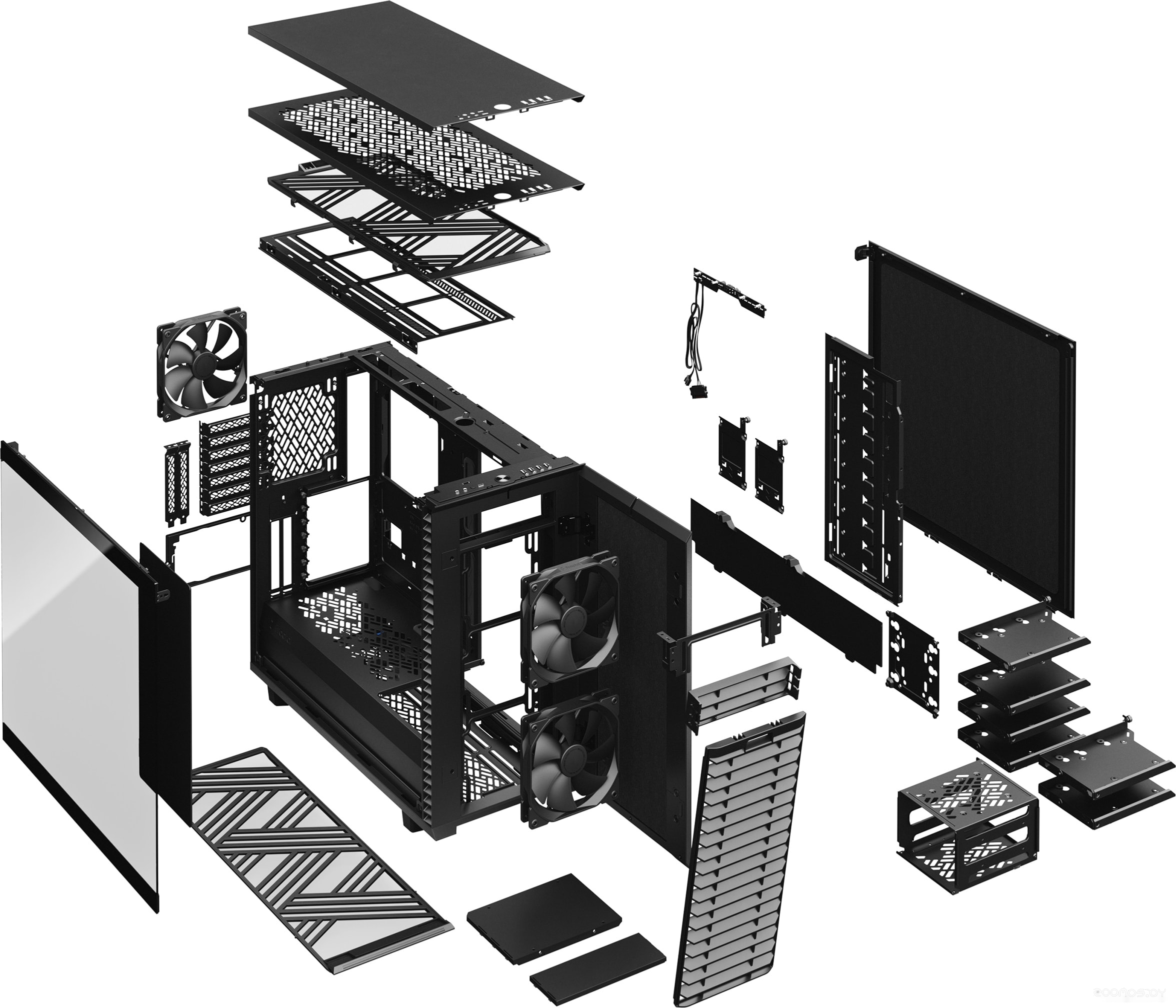 Корпус Fractal Design Define 7 Black TG Dark Tint FD-C-DEF7A-03, фото 3