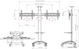 Кронштейн Arm Media PT-Stand-15 (серебристый)