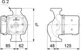 Циркуляционный насос Grundfos UPS 32-55 180