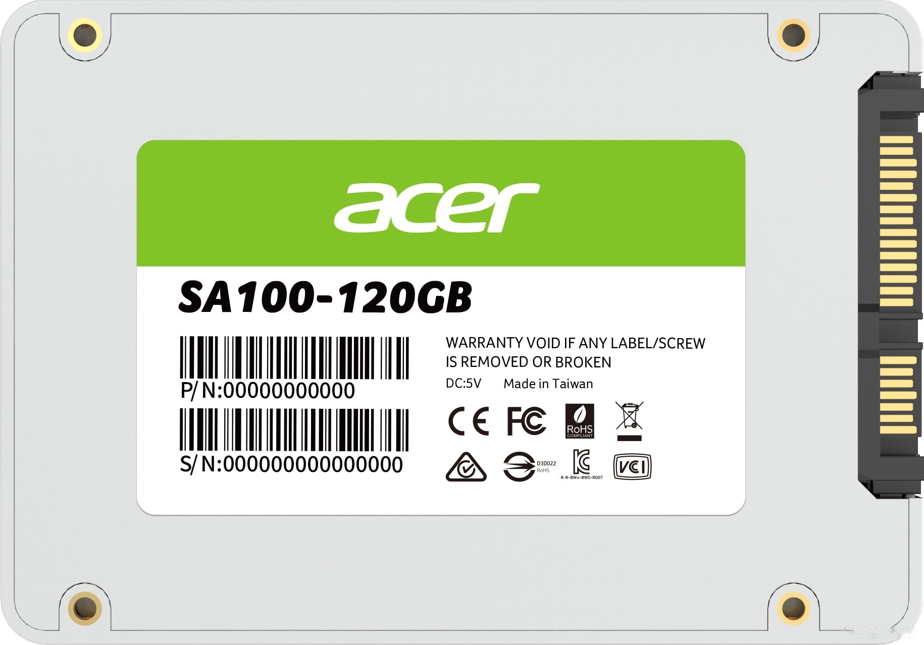 SSD Acer SA100 120GB BL.9BWWA.101, фото 4