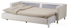 Диван-кровать Ikea Ландскруна трехместный Гранн, Бумстад белый/дерево