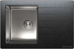 Кухонная мойка Tolero Twist TTS-760 (черный 911)