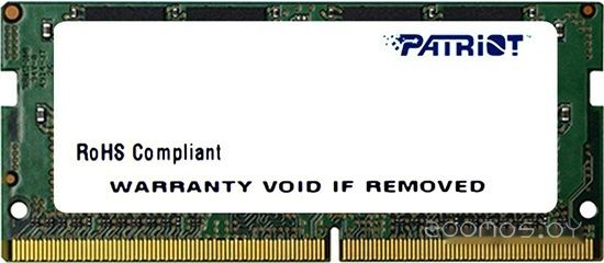 Оперативная память Patriot Signature Line 4GB DDR4 SODIMM PC4-19200 PSD44G240082S