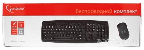 Клавиатура + мышь Gembird KBS-8000 Black USB, фото 3